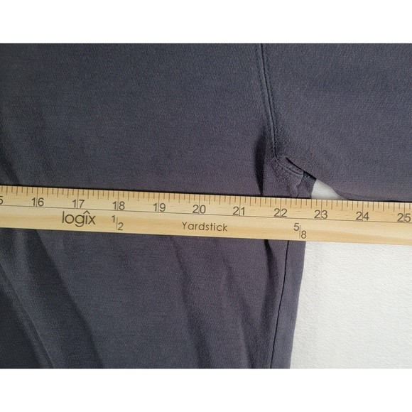 REI Men's Large Polo Shirt 1/4 Button Snap Black Long Sleeve Collared Casual UPF - Picture 10 of 11